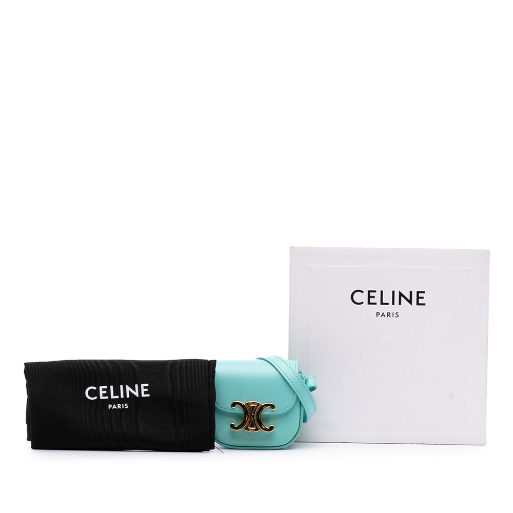 Pre-Loved Celine Leather Triomphe AirPods Case with Strap - Picture 11 of 11